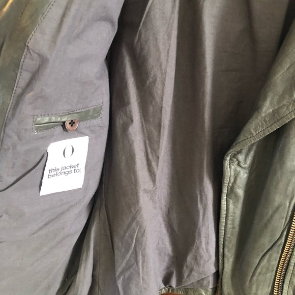 Doma medium-elephant gray color leather jacket, size s - Picture 4 of 5